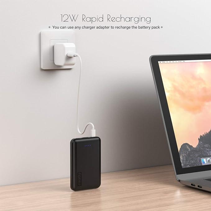 Product Introduction of 【2-Pack】5000mAh Ultra Slim Portable Charger Power bank, 2.4A USB High-Speed Compact External Battery Pack Compatible with iPhone, iPad, Samsung, Nexus and more Accessories Smartphone 6