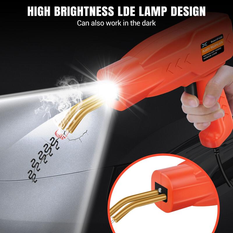 Product Introduction of Hot Stapler Car Bumper Fender Welding Welder Gun Plastic Repair Kit with Staples 27