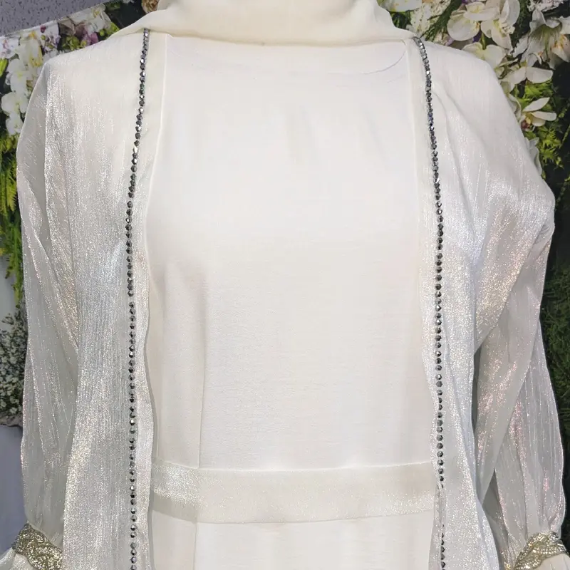 Lowest price- Abaya Set with Hijab - 2 Tone Muslim Women Clothing 5