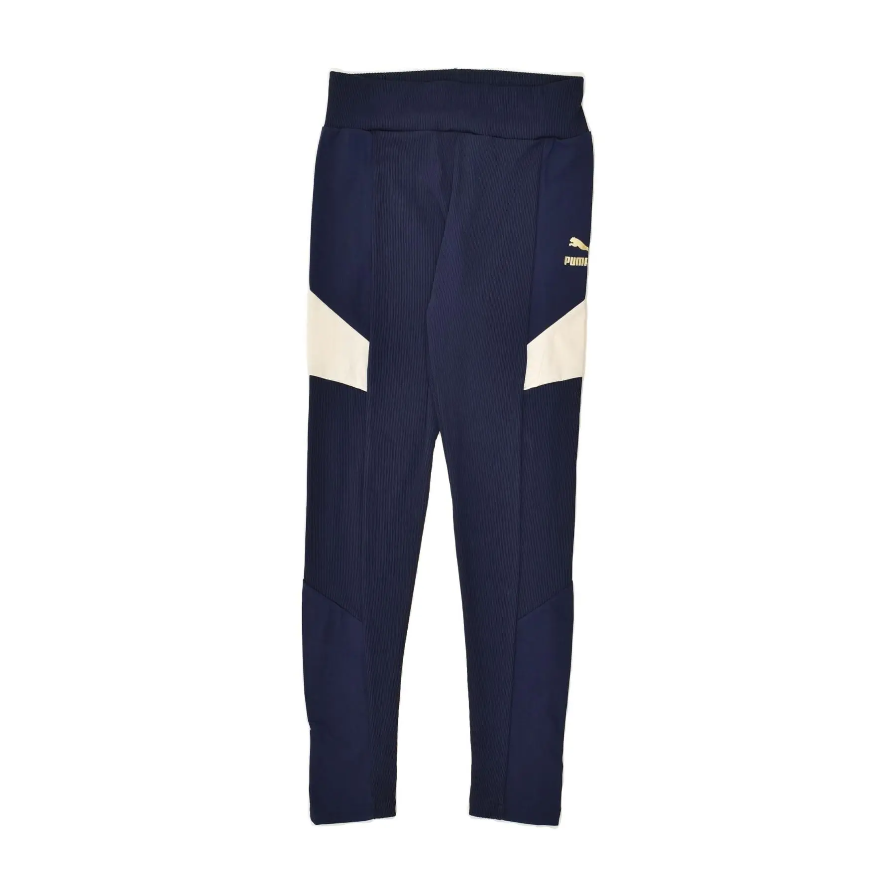 Pre-Owned Vintage PUMA Womens Tracksuit Trousers UK 10 Small Navy Blue Polyester