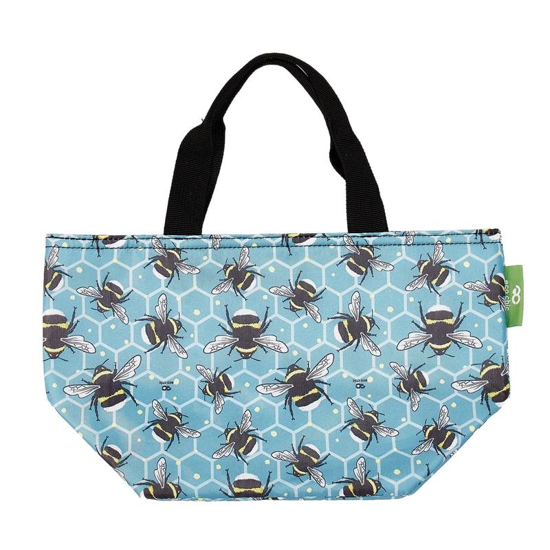 Eco Chic Lightweight Foldable Lunch Bag Bumble Bees 1