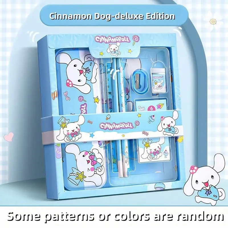 Sanrio Stationery Gift Set for Boys and Girls - Kuromi School Supplies for Elementary Students - Pencil, Eraser, Sharpener - Ideal Birthday Gift for Kids 1