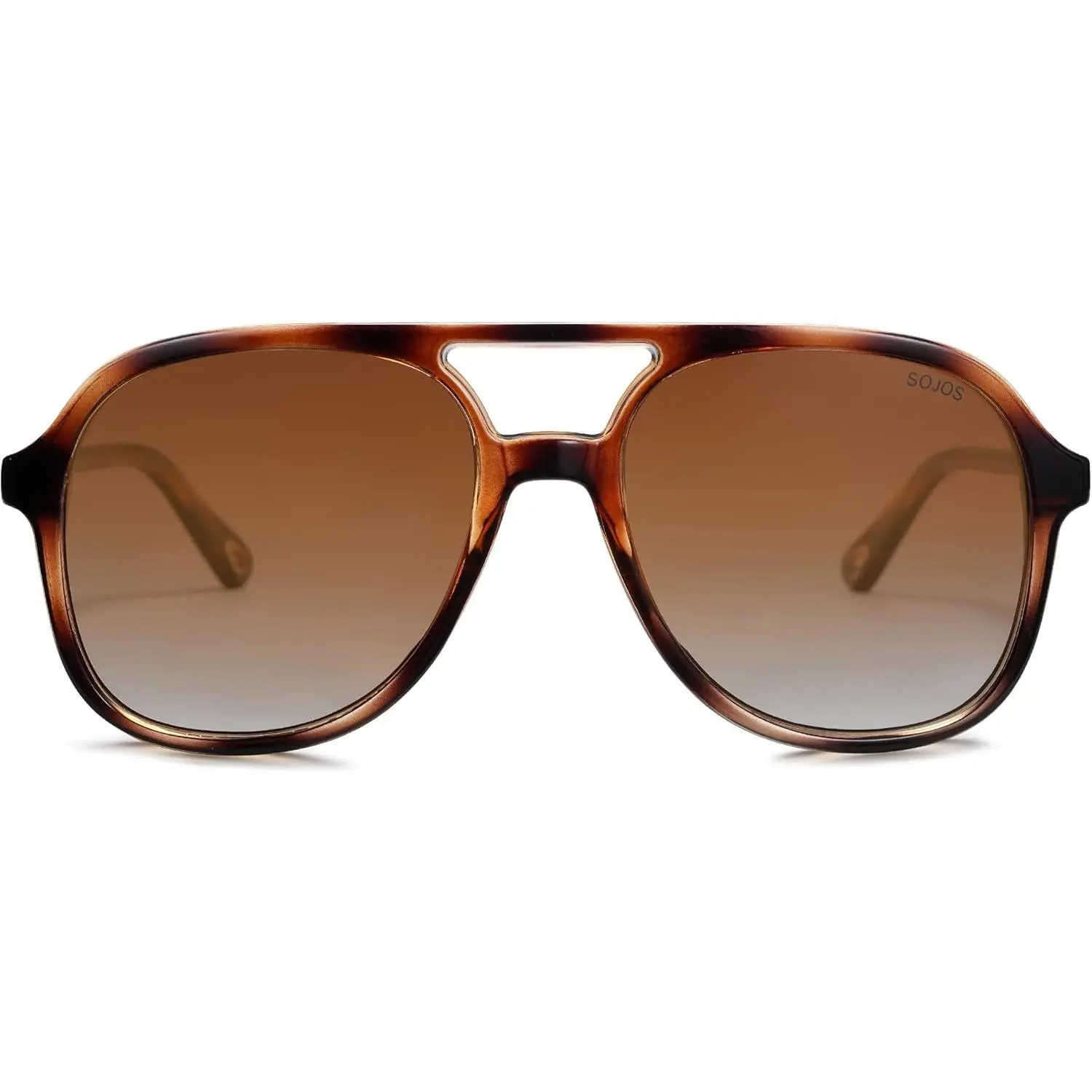SOJOS Retro Polarized Aviator Sunglasses for Women Men Classic 70s Vintage Trendy Square Aviators SJ2174