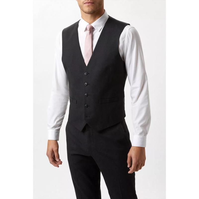 Burton Mens Essential Single-Breasted Slim Waistcoat - (UTBW511) 2