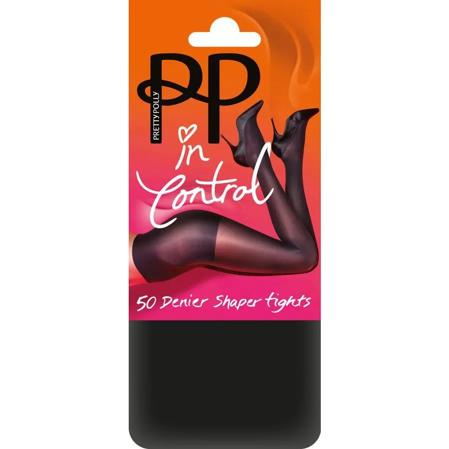 Pretty Polly Everyday Plus 50 Denier Opaque Bodyshaper Tights 1 Pair Pack - Black