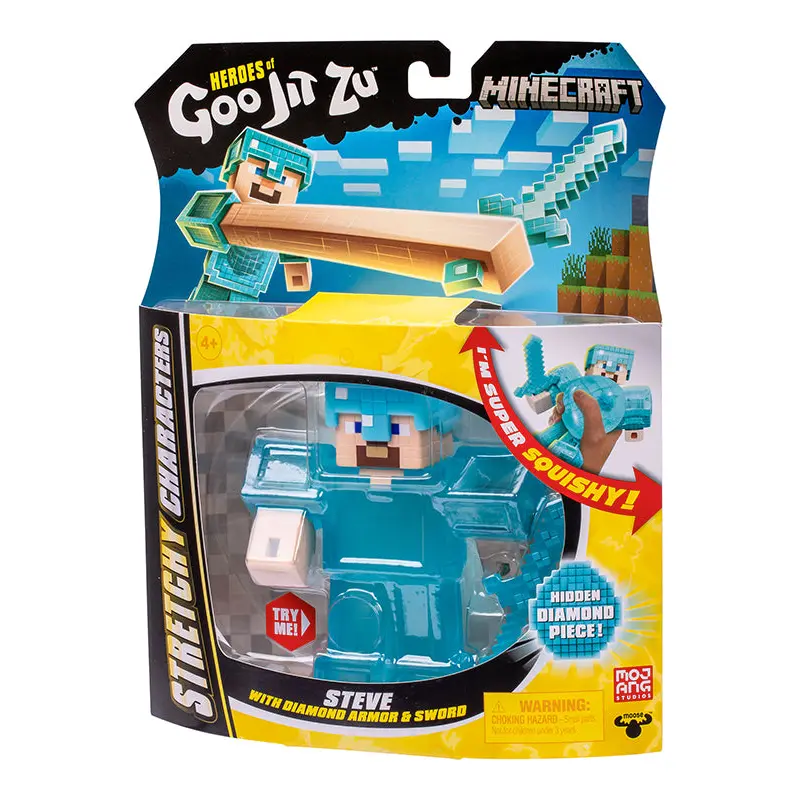 Heroes of Goo Jit Zu Minecraft - Steve With Diamond Armour And Sword 4