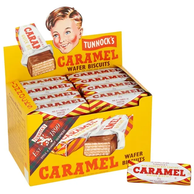 Tunnocks Caramel Wafers 30g (48 Pack) 0