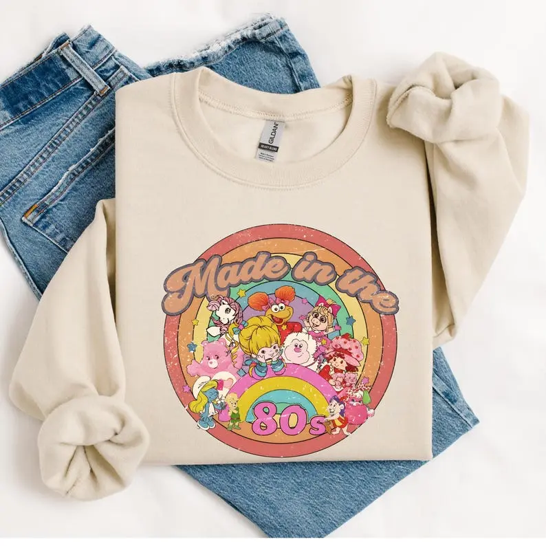 Made in the 80s Sweatshirt 80's Shirt 80s Sweatshirt 80s Shirt 80s Gift Idea 80's Nostaligia Shirt Retro Cartoon Shirt Vintage Inspired 80's