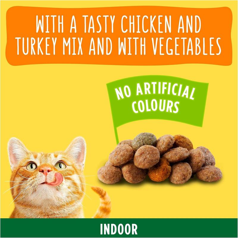 GO-CAT Indoor Chicken Dry Cat Food (750g x 1)  Pack 1 for Adult Cats - Complete and Balanced Meal 3
