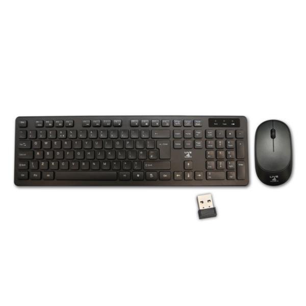 2.4GHz Wireless Keyboard And Mouse Set UK USB Dongle For PC Laptop Full-Size NEW 0