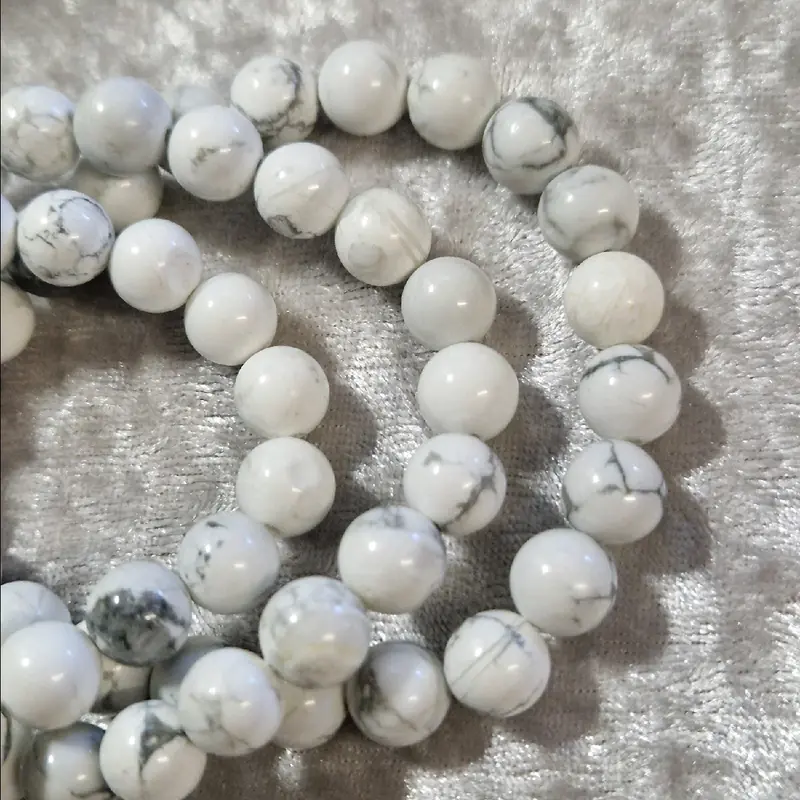 Howlite - Natural Crystal Chakra Bracelet for Balancing & Alignment 2