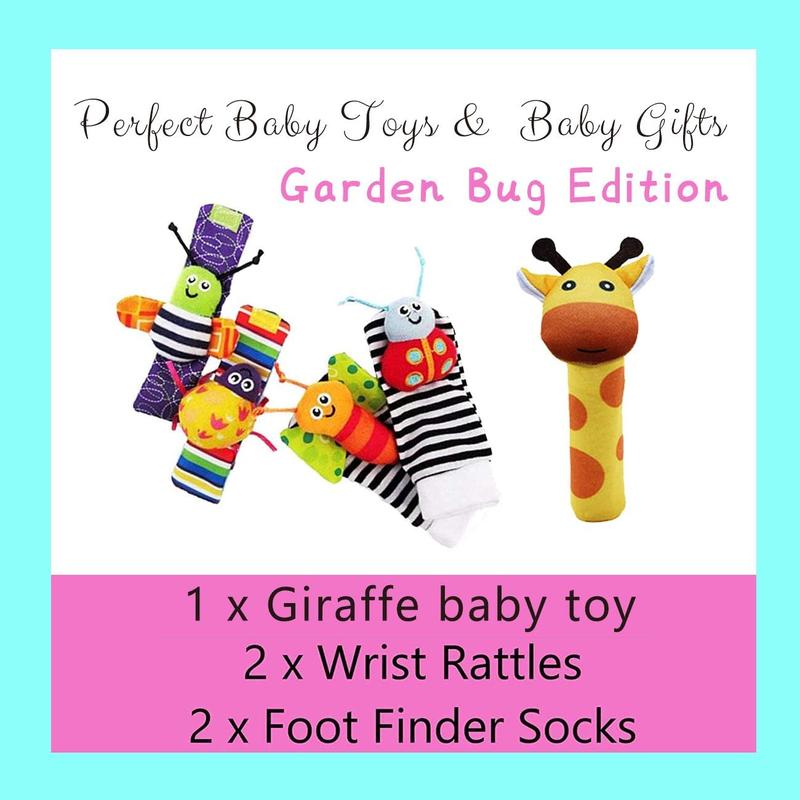 Foot Finders & Wrist Rattles for Infants - Developmental Texture Toys for Babies & Infant - Newborn Toys for Baby Girls Boys - Baby Boy Girl Toys 6