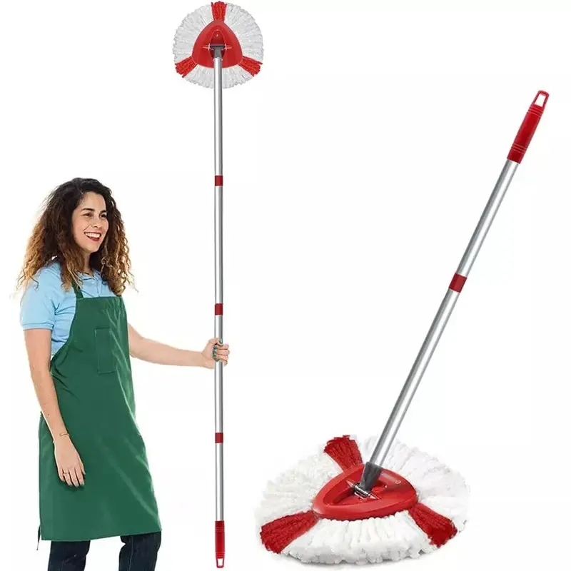 Spin Mop Head Replacement, Base, Handle for Vileda Turbo Microfibre Mop Refills 2