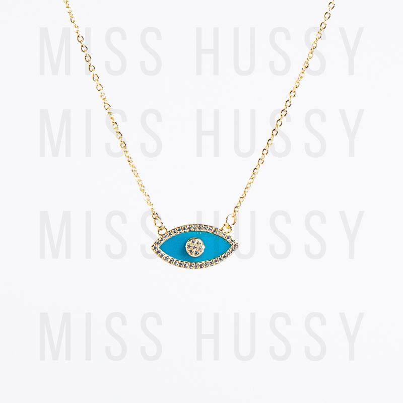 Turquoise Evil Eye Necklace – CLX99 1