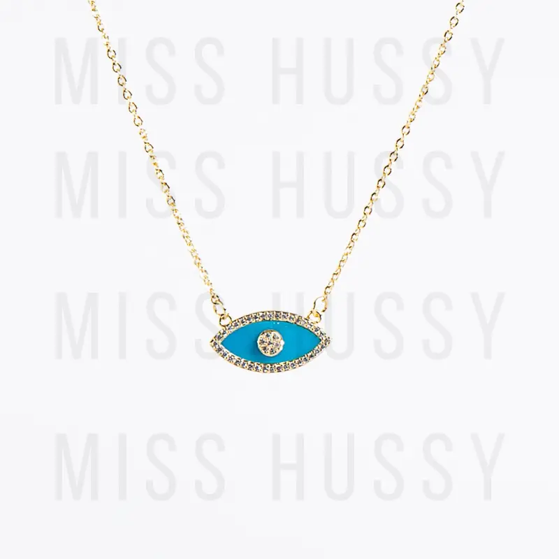 Turquoise Evil Eye Necklace – CLX99 1