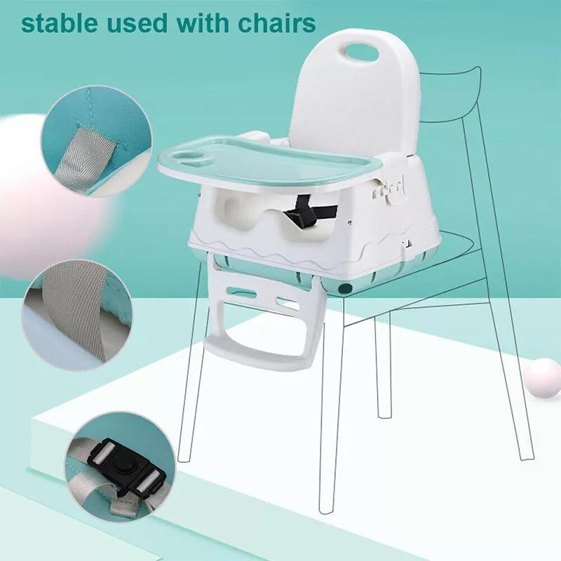 Adjustable 3-In-1 Baby Highchair Infant High Feeding Seat Toddler Table Chair 1