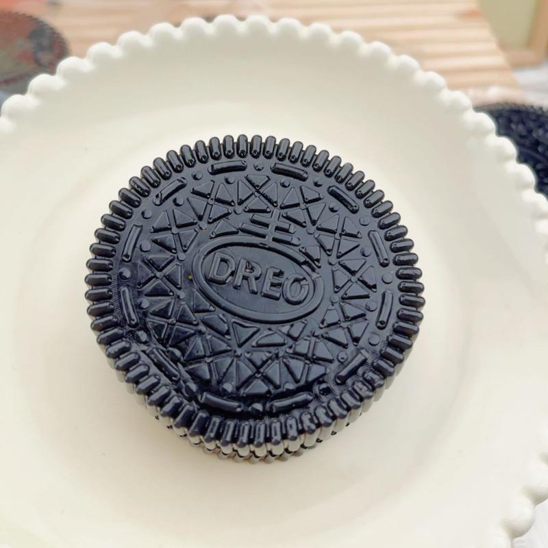 Product Introduction of New Kawaii Handmade Silicone For Big  Stress Relief Squishy Toy Squishy New Fidget Toy Pink Black Biscuit Pinching Toy gift 6