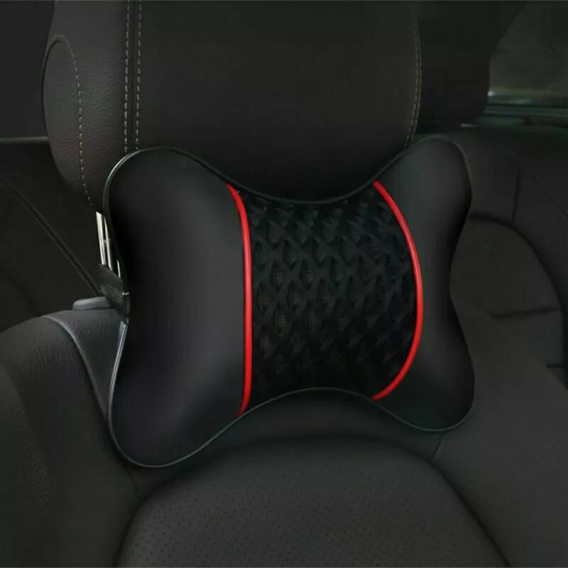 2x Car Seat Head Neck Rest Cushion Chair Support Pillow Back Headrest UK 6