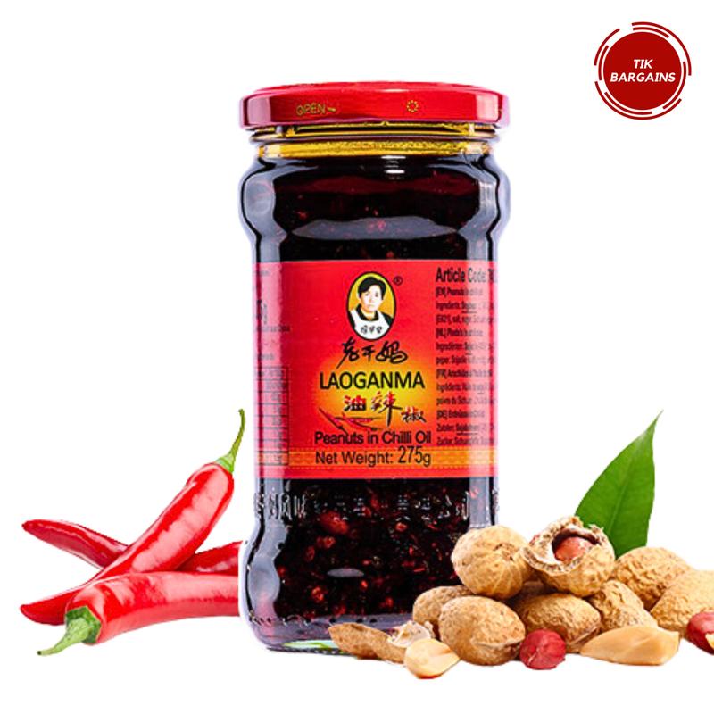 Lao Gan Ma Spicy Chilli Crisp - Authentic Chinese Condiment, Cult-Favorite Spicy Sauce, Versatile Flavor Enhancer for Noodles, Rice, Stir-Fries, and More - Traditional Pungent, Savory, and Crispy Chili Oil Sauce Dip Lao Gan Ma Fermented Soybeans in Chilli 0