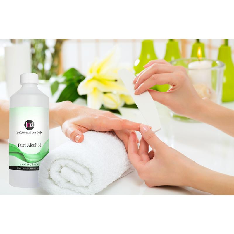 JND Pure Alcohol Prep & Wipe Salon Nails 250ml 1