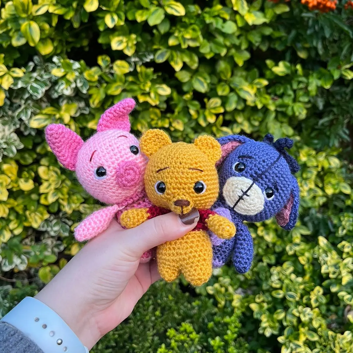 Crochet 100 acre Wood Characters plushies