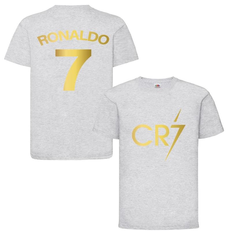 Kids Ronaldo Inspired Soccer T shirt footy merch Ronaldo TEEs Boys Girls Gift Top Tee 5-13yrs Number 7 # 7 CR7 Cristiano Ronaldo T-shirt 1