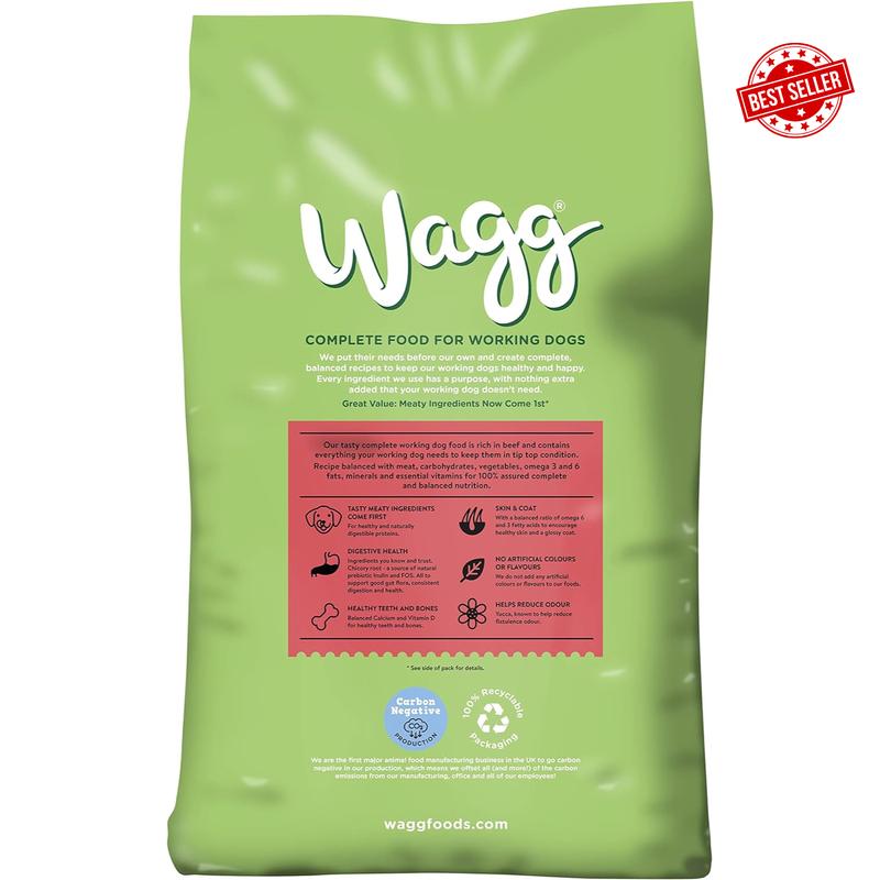 Active Goodness Complete Dry Adult Dog Food Beef & Veg 12kg - For All Active Working Dog Breeds 1
