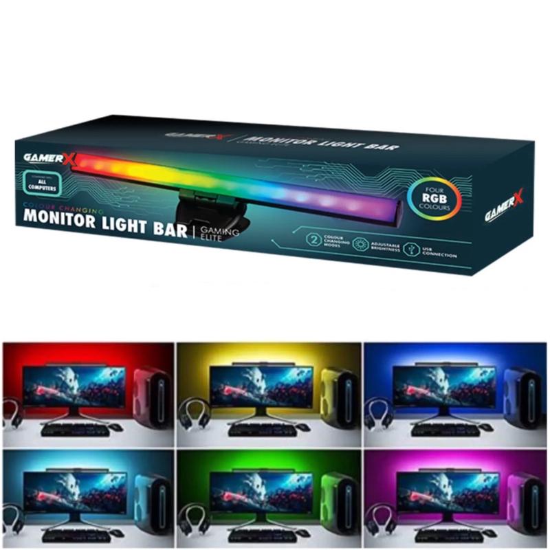USB Powered RGB Colour Changing LED Monitor Light Bar for Computer Gaming Desk 2