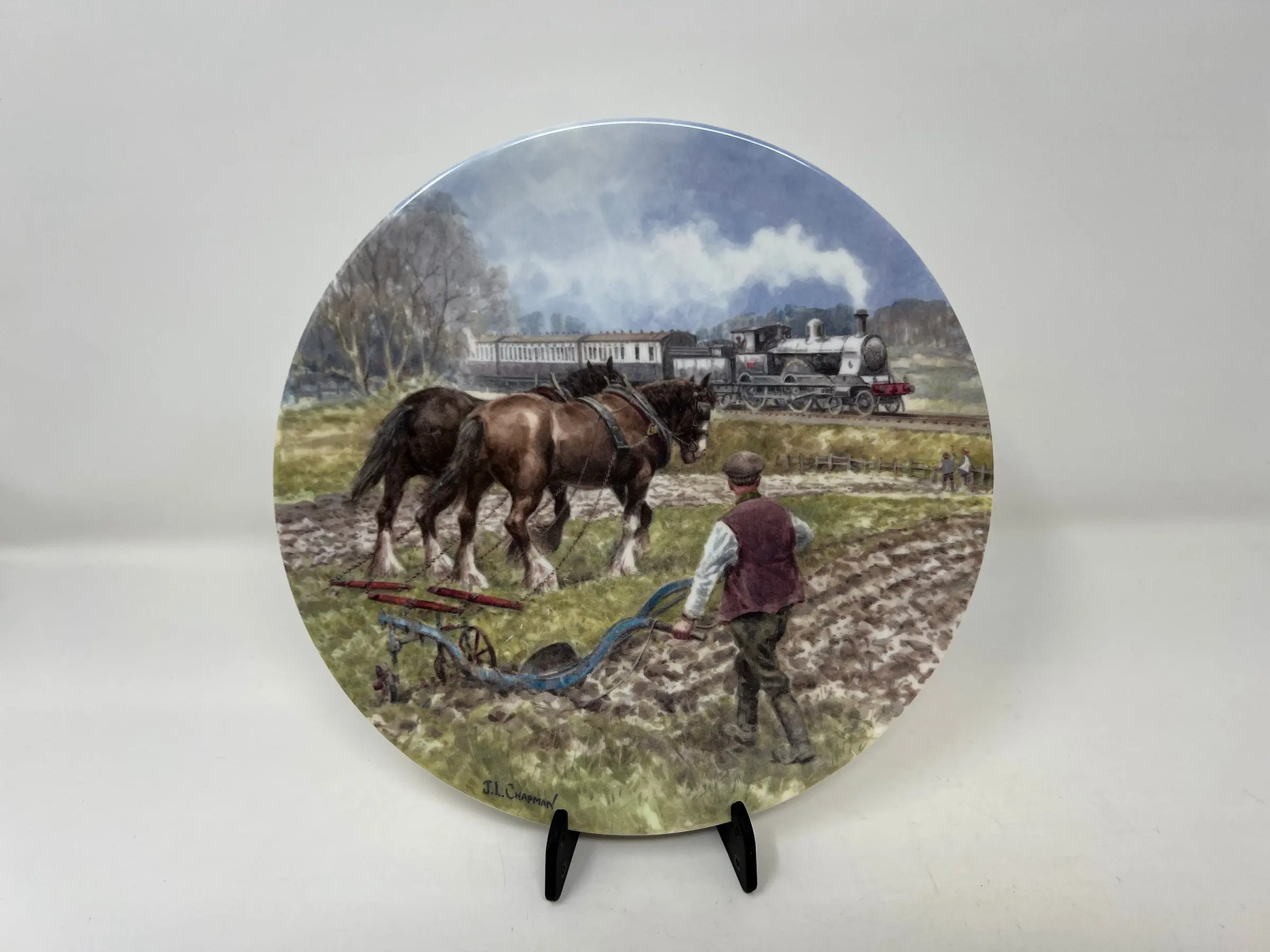 Wedgwood The Tea-Time Pullman, Country Connections Series Plates, Fine Bone China Limited Edition Wall Décor Art Plate, Antiques Plate