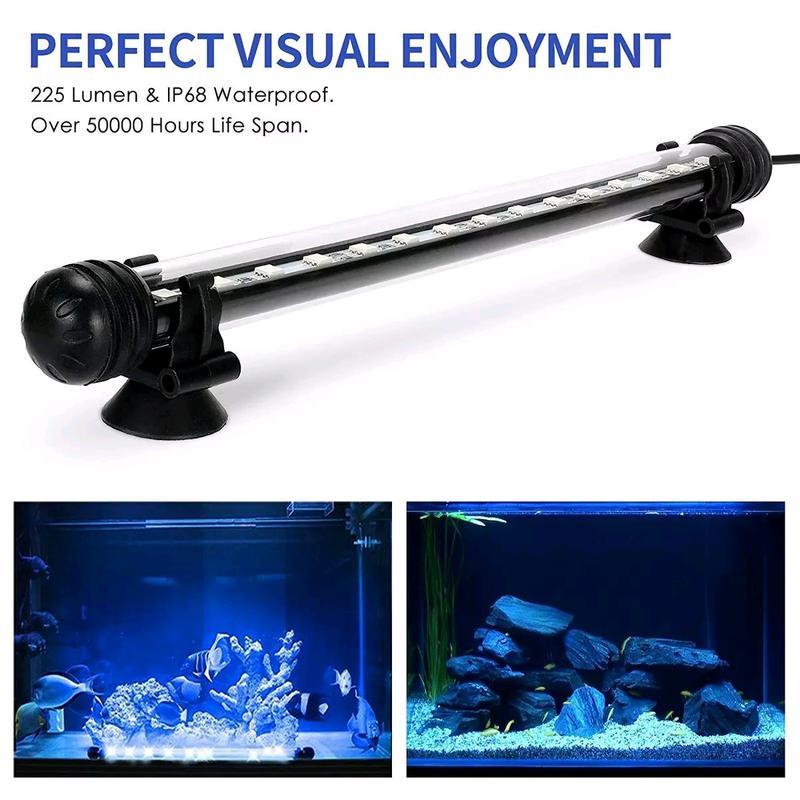 Fish Tank Light 28 CM LED Aquarium LightBlue LED Light Bar Stick Fish Tank 2