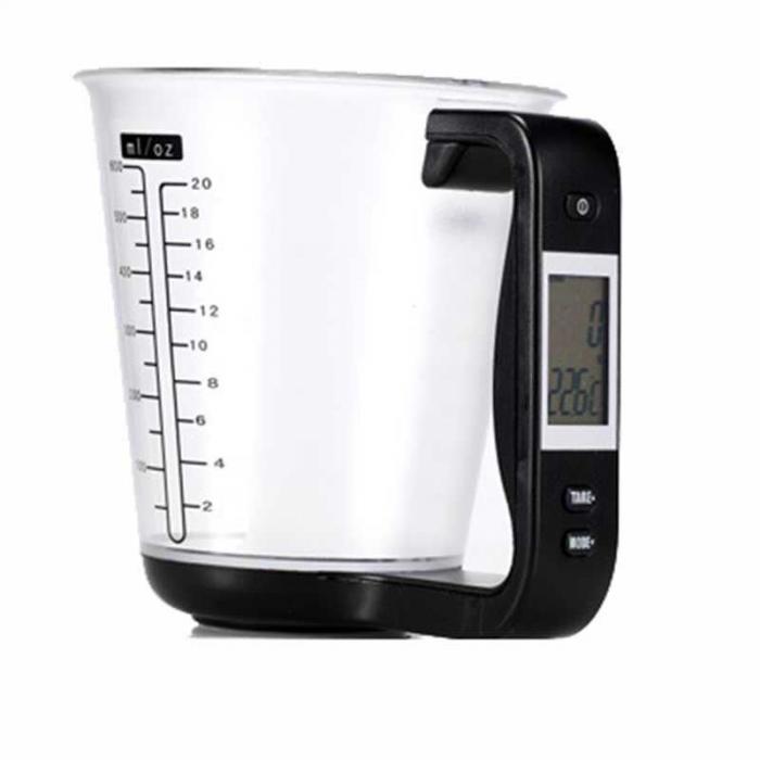 Electronic Scale Measuring Cup Kitchen Scale - Digital Measuring Cup with LCD Display & Temperature 3