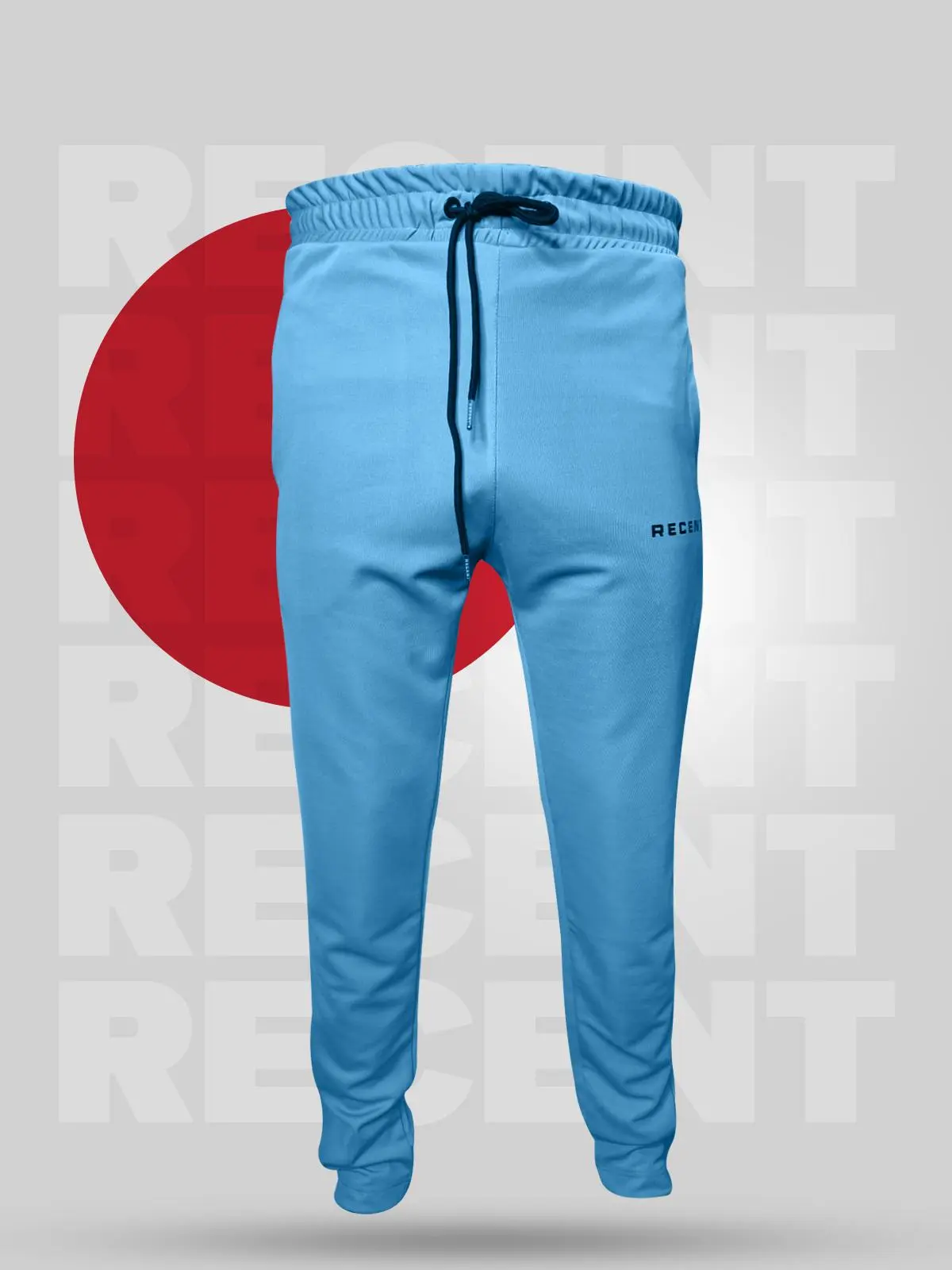 Mes's skin fit Print Jogger pants,Sky Blue Colour  Casual Pocket Elastic Waist Trouser For Outdoor  Gym Workout, Menswear for Summer Spring Slim Fit Clothing