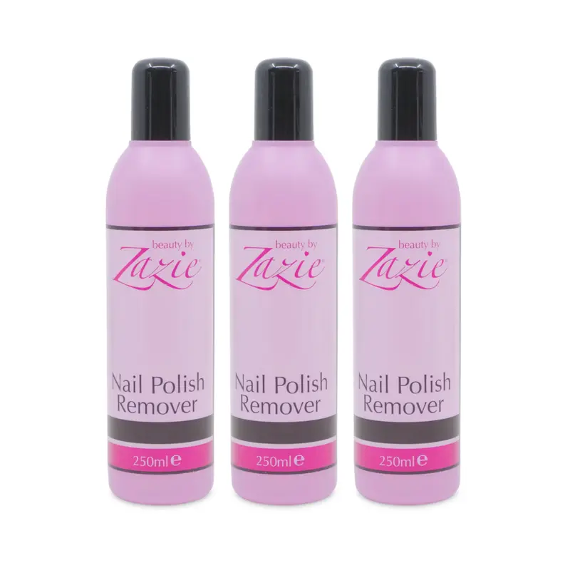3 x Zazie Nail Polish Remover 250ml - Smooth and Easy Polish Removal 0