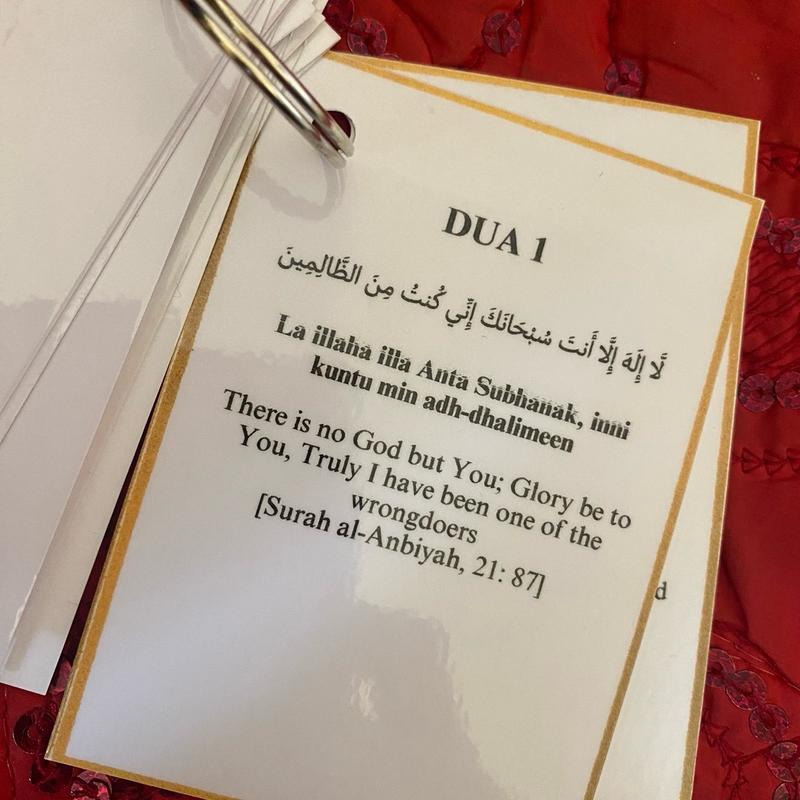 Umrah cards kids adults pilgrimage duas prayers islamic pocket size cards laminated 7