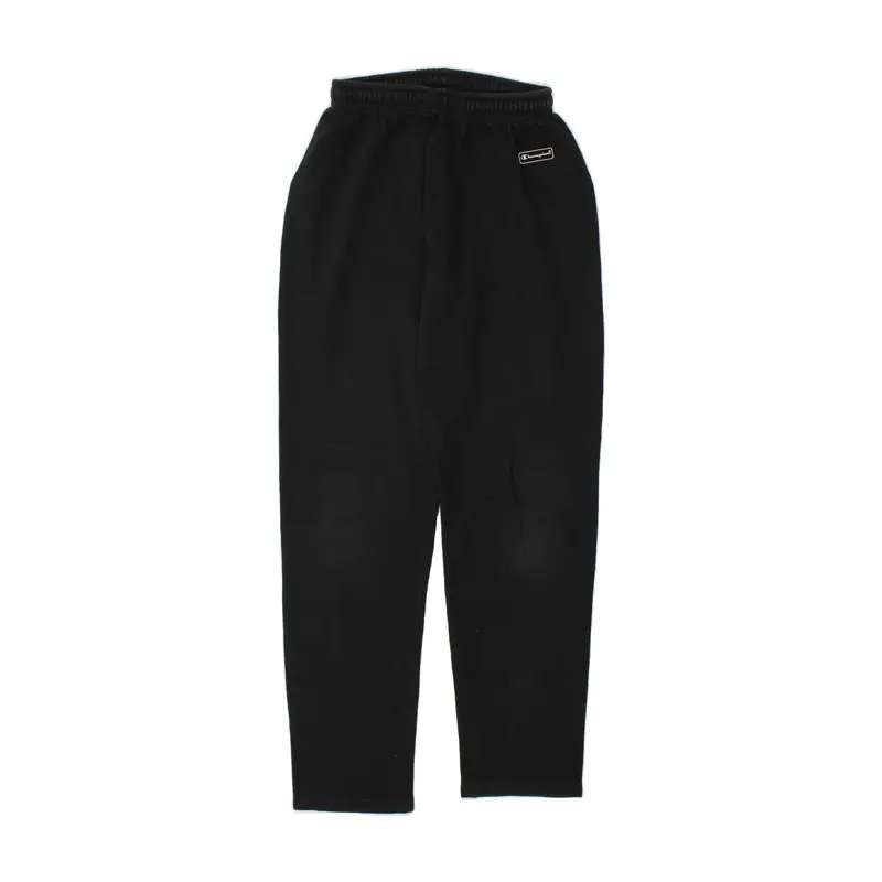 Pre-Owned Vintage CHAMPION Mens Tracksuit Trousers Small Black Cotton 0