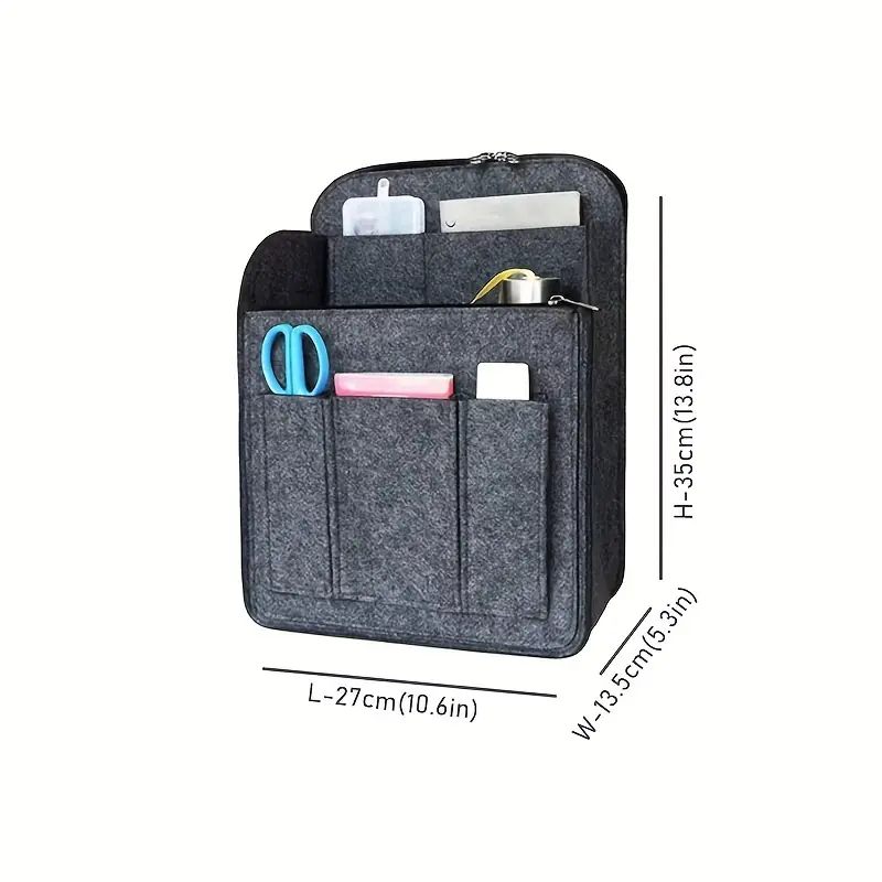 Lightweight Travel Backpack Organizer - Versatile Hiking & Storage Bag with Inner Pockets, Machine Washable - Available in Gray,, Red 8