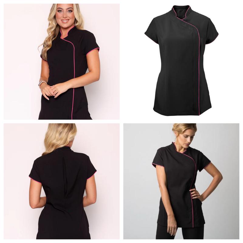 Women's Multicolor Healthcare Beautician Spa Tunic - Office Uniform for Massage Therapist, Hairdressing, Nail Work and Beauty Shop Clothing Workwear 2