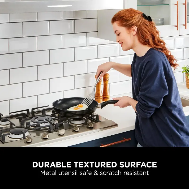 Ninja ZEROSTICK Classic Cookware 30cm Frying Pan, Non-Stick, Long Lasting Aluminium Frying Pan, Induction Compatible, Oven Safe to 180°C, Black, CW50030UK 2