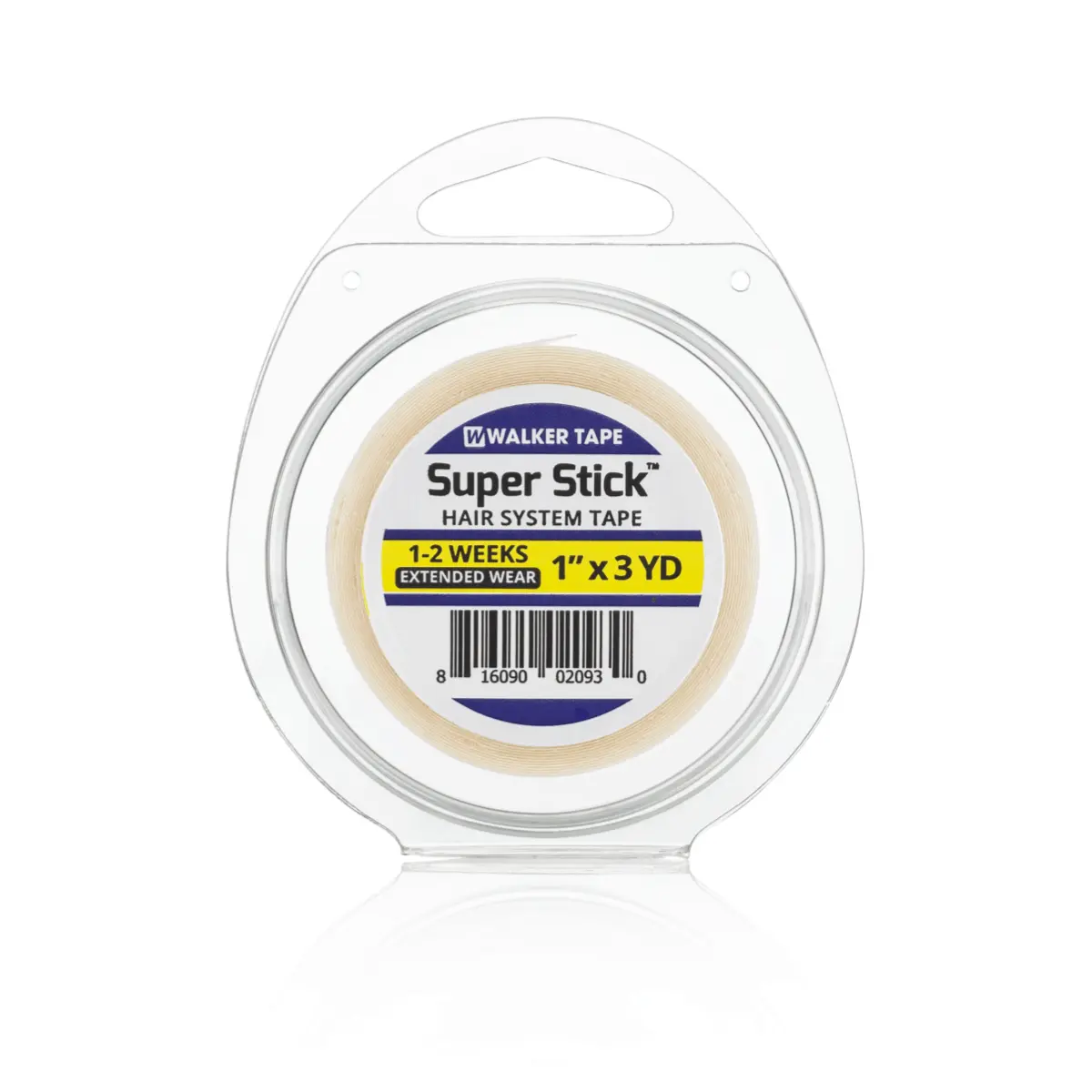 Walker Tape Super Stick Double Sided - 1" X 3 Yds Tape Roll - Extended Wear 1-10 Days
