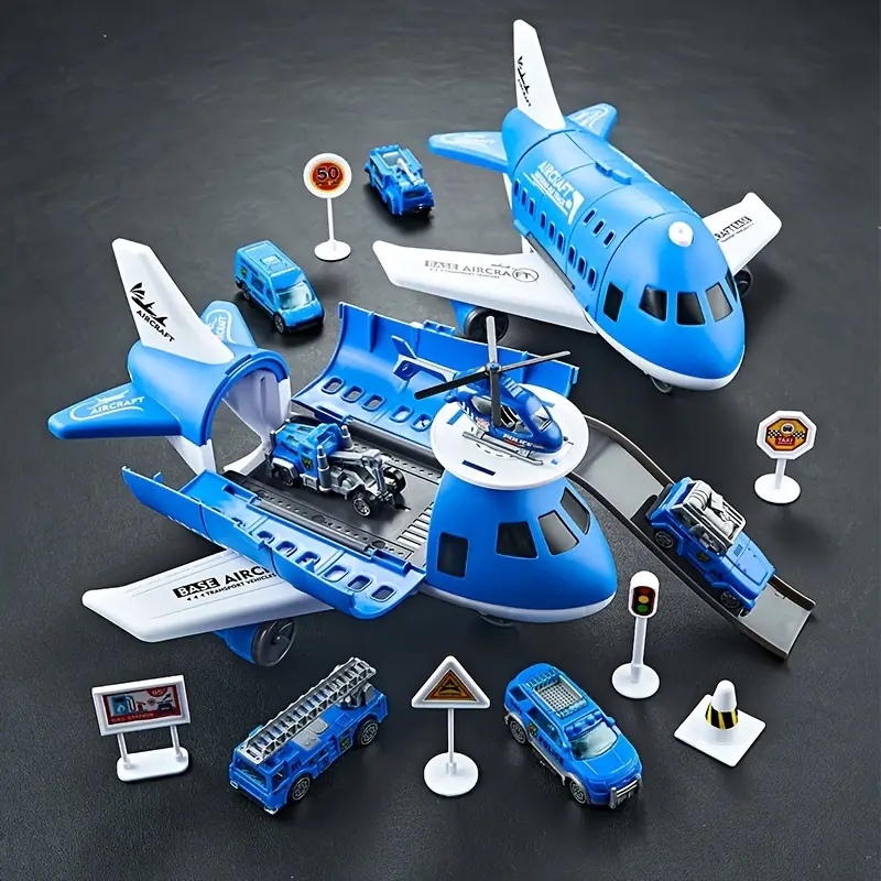 Children's Aircraft Car Toys, Inertial Aircraft And Light Passenger Aircraft Models, Children's Educational Toys Easter, Christmas, Halloween, Thanksgiving Gifts-color Box 3