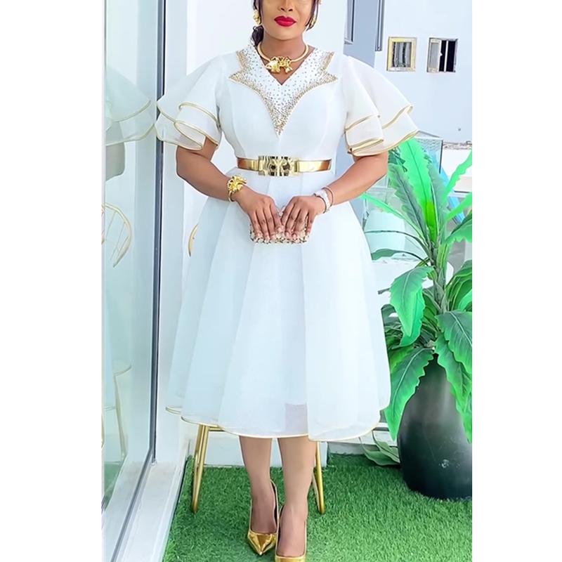 African Dresses for Women Plus Size Africa Clothes Dashiki Ankara Turkey Outfits Gown Elegant Muslim Wedding Party Long Dress 1