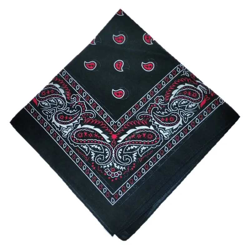 Bandana Paisley Print neck head scarf 100% Cotton Unisex Mixed Colour Pattern 1