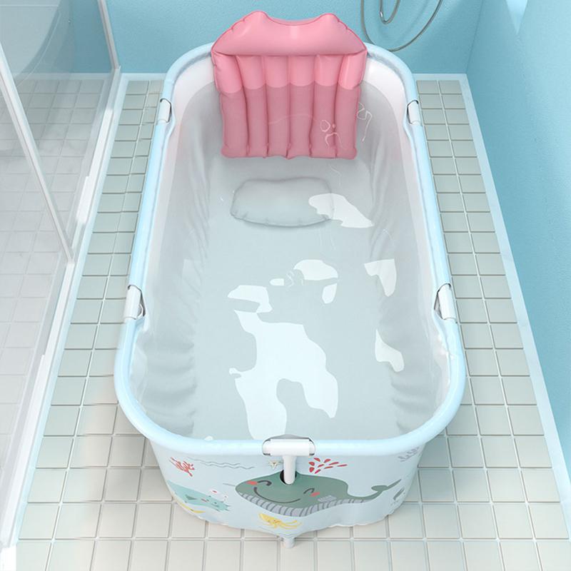 Product Introduction of AceHome Large Portable Folding Bathtub with Cushion 1