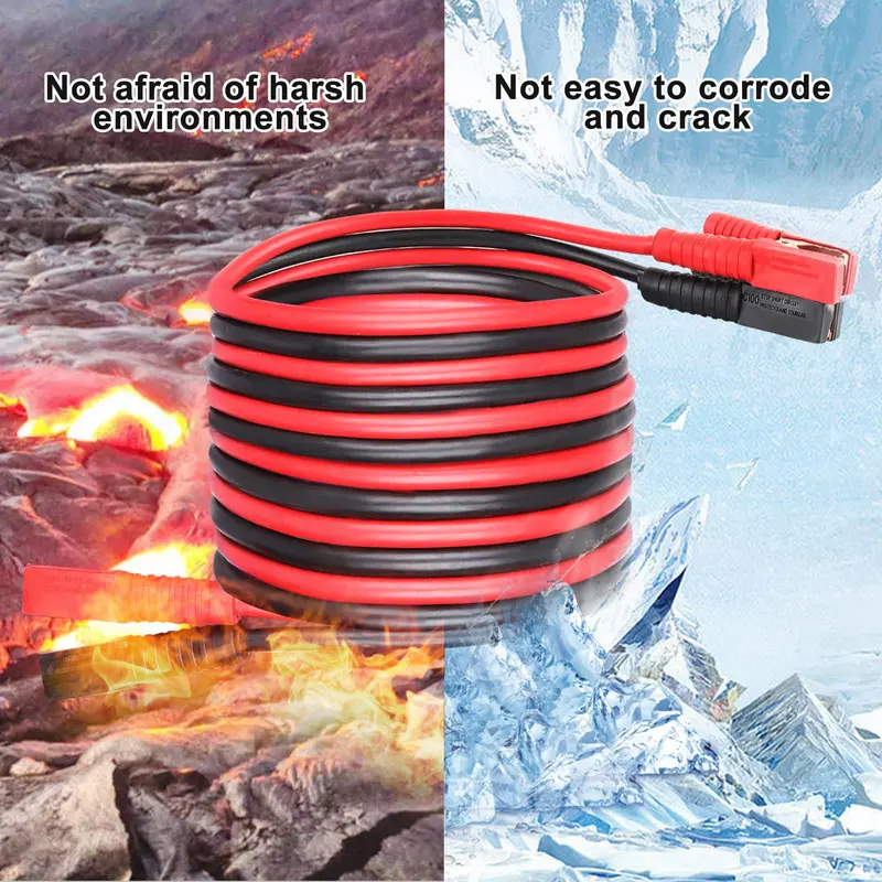 Heavy Duty Car Jump Leads 6 Meter 3000 Amp Booster Cables for Petrol & Diesel Vehicles with Safe Crocodile Clips and Storage Bag 7