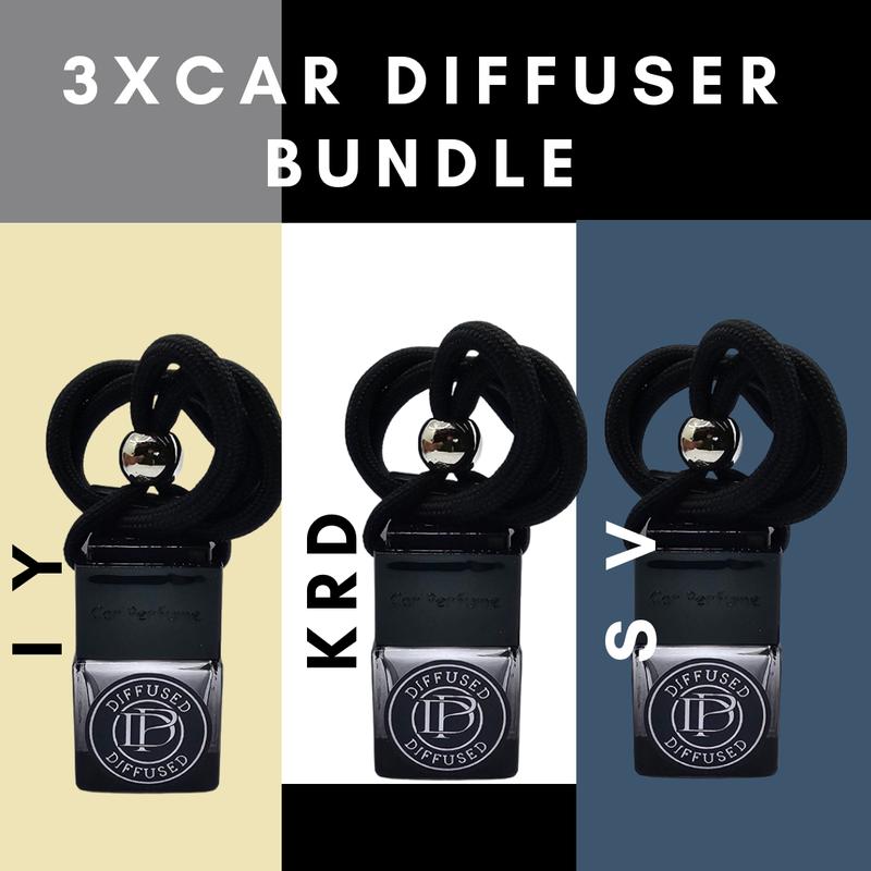 3 x Luxury Car Diffusers - I Y, KRD, S V - Inspired by Fragrances 0