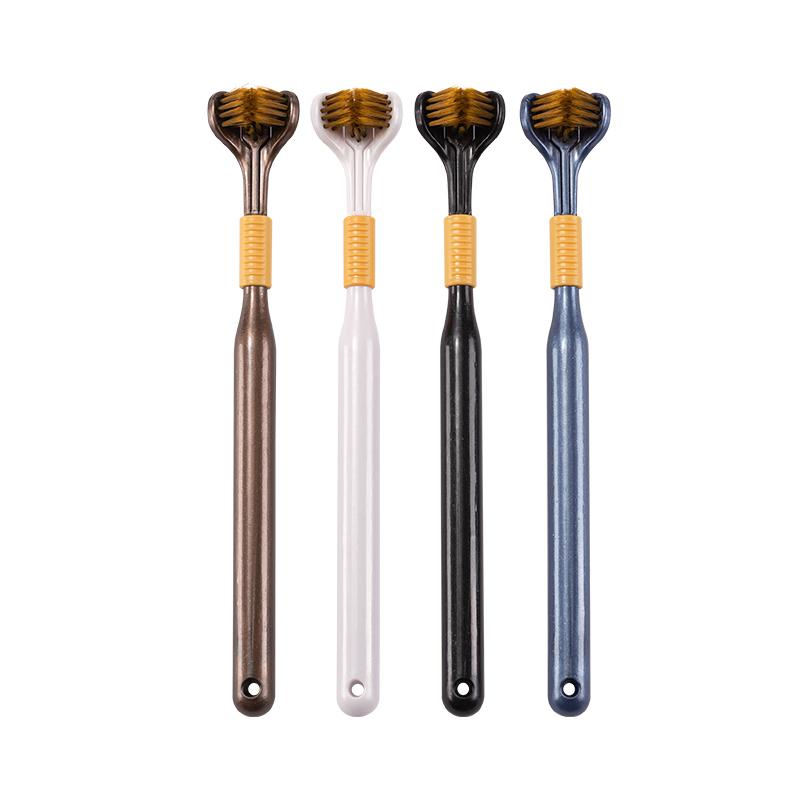 Product Introduction of Three Sided Soft Hair Tooth Toothbrush Adult and children's versions Oral Gentle Sensitive Comfort Bristle Cleanser 3