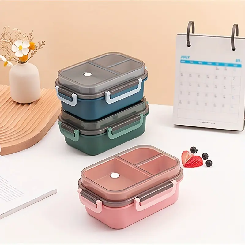 1pc Insulated Double-Layer Microwave Lunch Box - Spill-Proof and Mess-Free, Ample Space for Generous Portions - Includes Convenient Travel Spoon, Single Unit Package 7