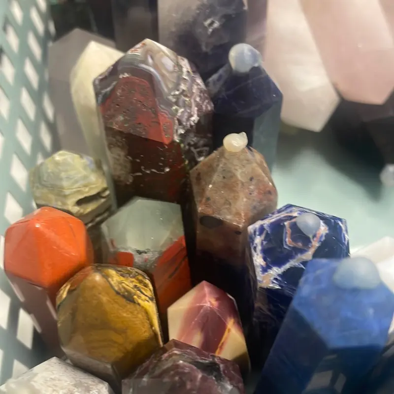 Beautiful natural crystal towers in a verity of sizes and materials 6