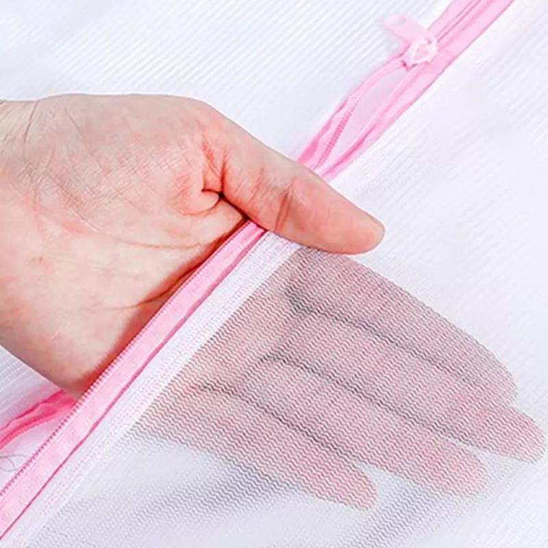 Product Introduction of Zippered Mesh Laundry Bags for Washing Clothes, Socks, and Lingerie Multi-functional Durable Rectangle Apparel Wash Bags Accessories 8