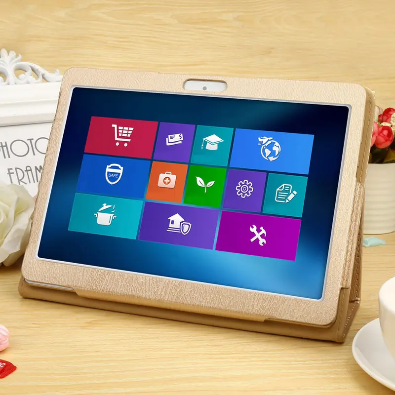 Universal Leather Protective Case Cover Stand For 10/10.1 Inch Android Tablet UK 1
